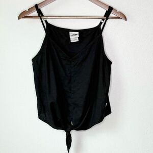 The North Face Hillrose Black Hemp Tank Top with Knotted Waist - Women’s US SM